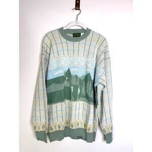 Vintage Golf Sweater Van Heusen Sweater Collection Size XL 100% Cotton